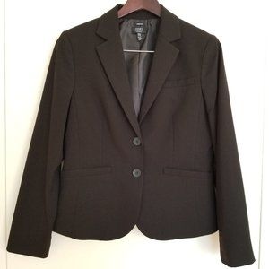 Jones New York Two Button Black Blazer, 8